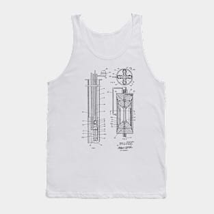 Fluid Actuated Pump Vintage Patent Hand Drawing Tank Top